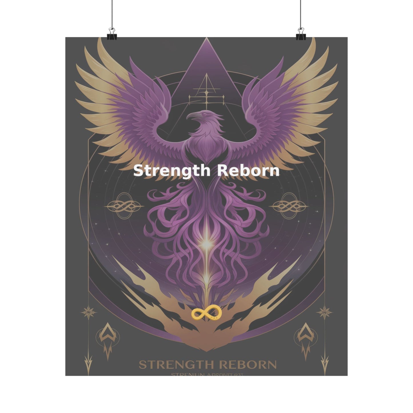 Strength Reborn - Matte Vertical Posters