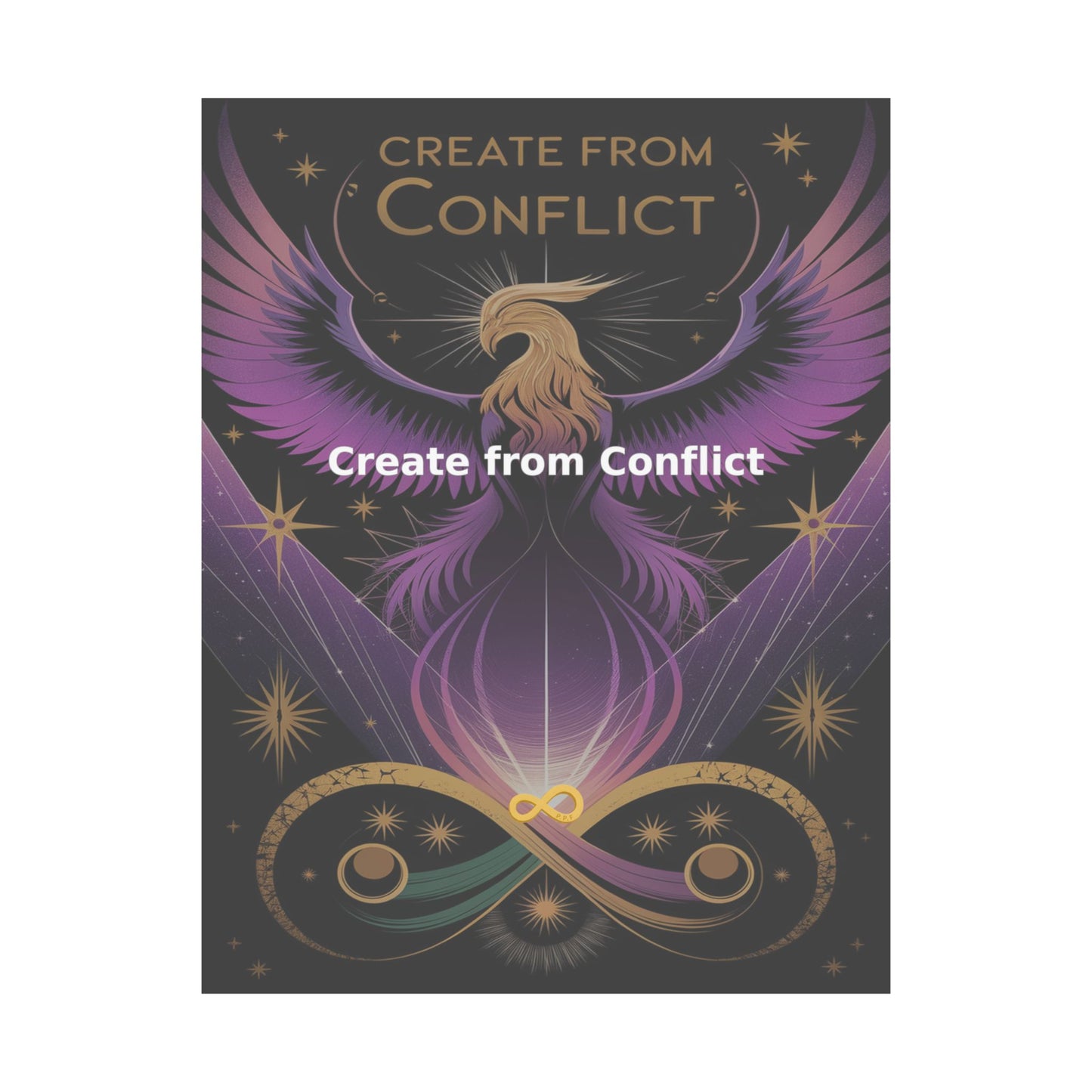Create from Conflict - Matte Vertical Posters