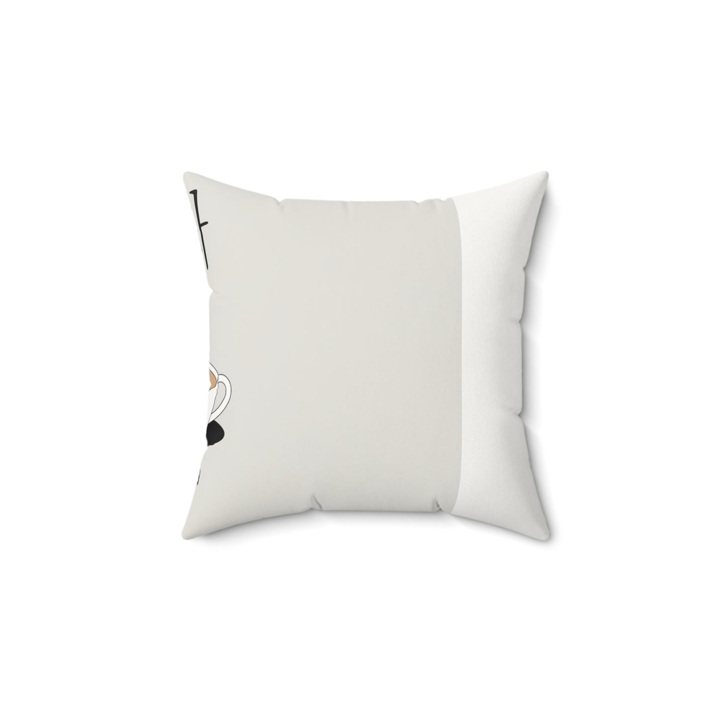 Korean Line - 진짜 (Jinjja) - Faux Suede Square Pillow