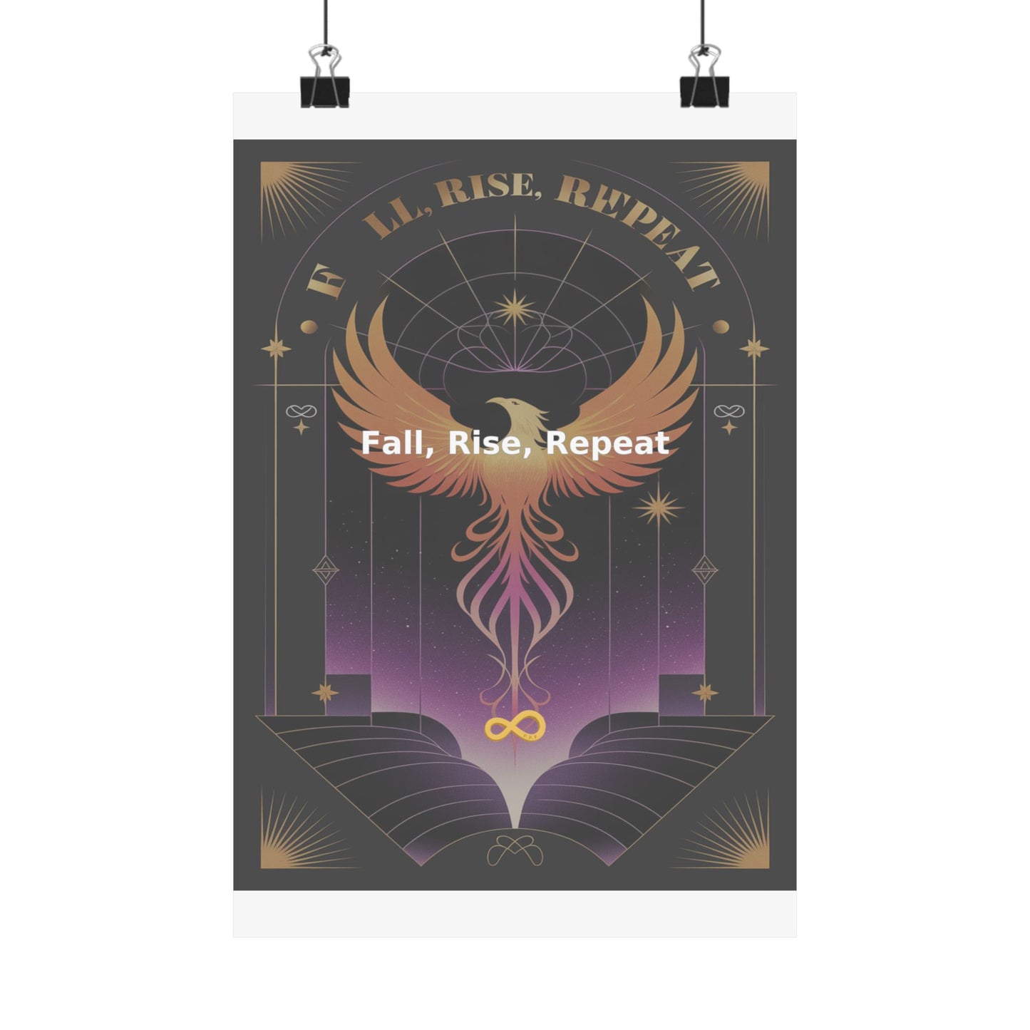 Fall, Rise, Repeat - Matte Vertical Posters