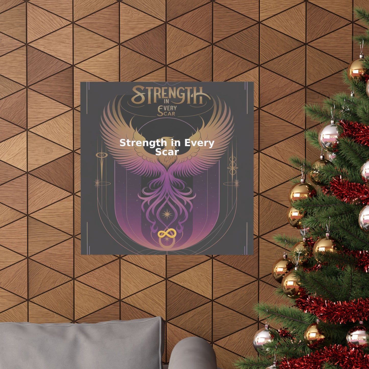 Strength in Every Scar - Matte Vertical Posters