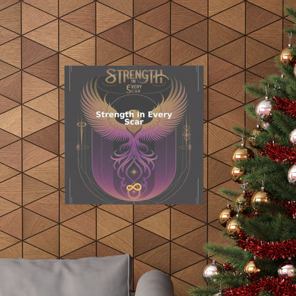 Strength in Every Scar - Matte Vertical Posters