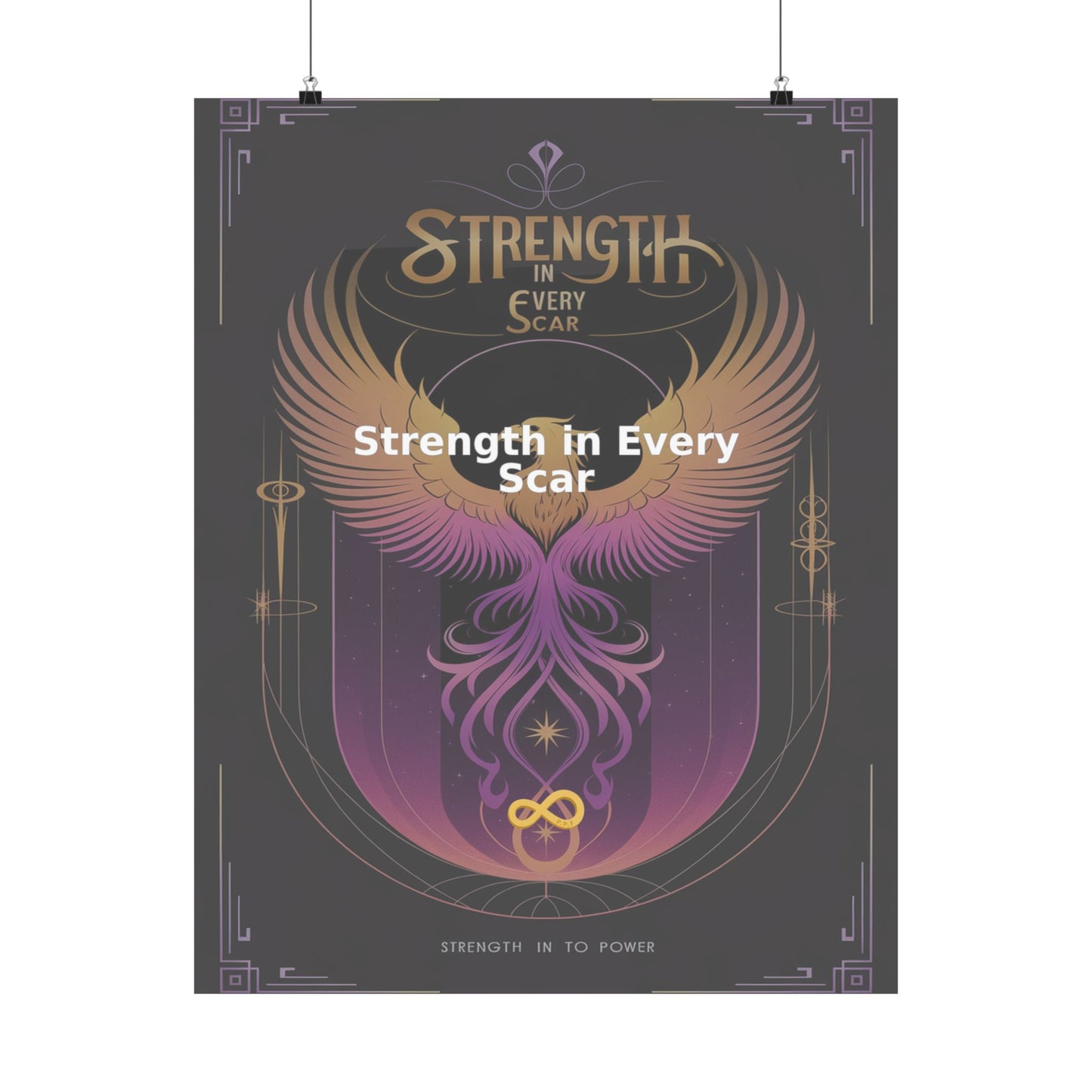 Strength in Every Scar - Matte Vertical Posters