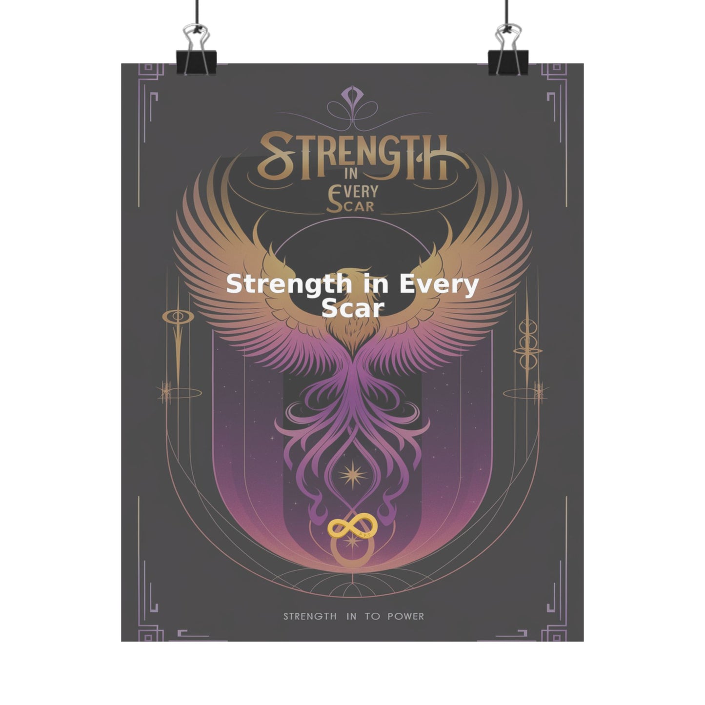 Strength in Every Scar - Matte Vertical Posters