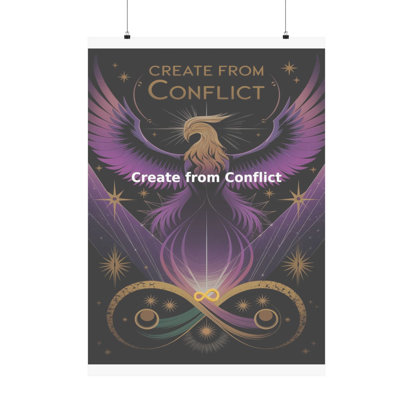 Create from Conflict - Matte Vertical Posters
