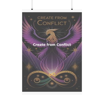 Create from Conflict - Matte Vertical Posters