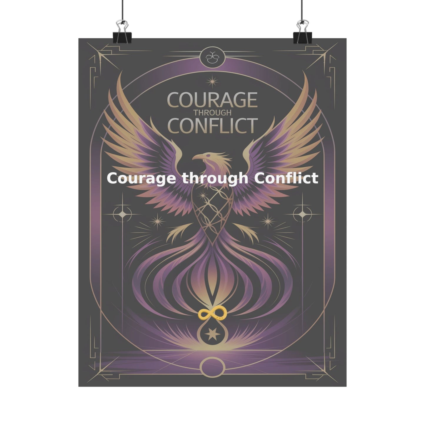 Courage through Conflict - Matte Vertical Posters