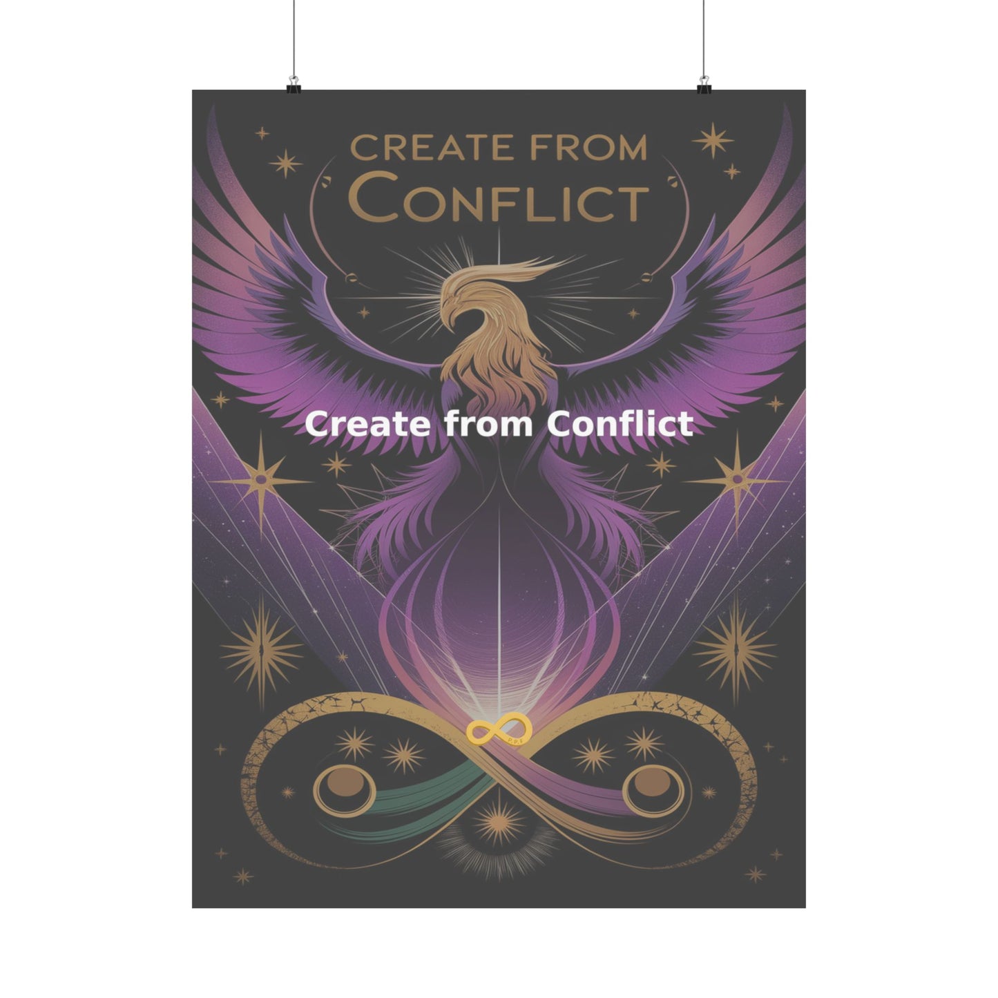 Create from Conflict - Matte Vertical Posters