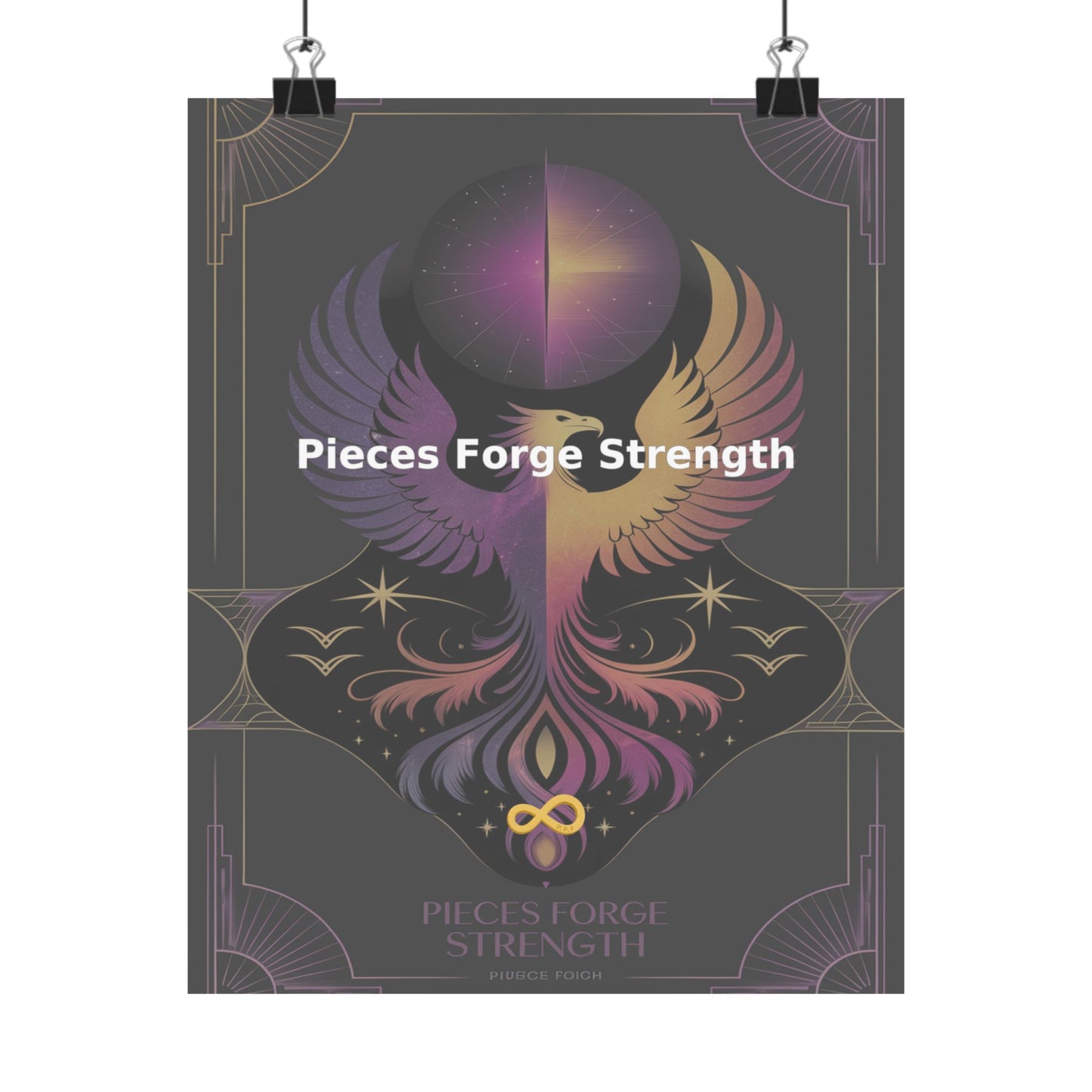 Pieces Forge Strength - Matte Vertical Posters