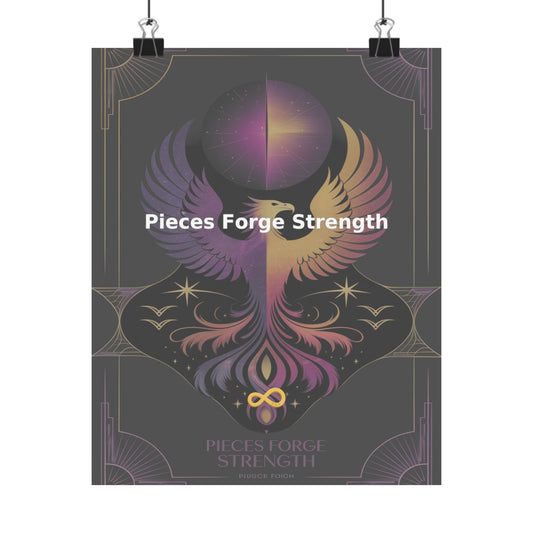 Pieces Forge Strength - Matte Vertical Posters