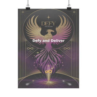 Defy and Deliver - Matte Vertical Posters