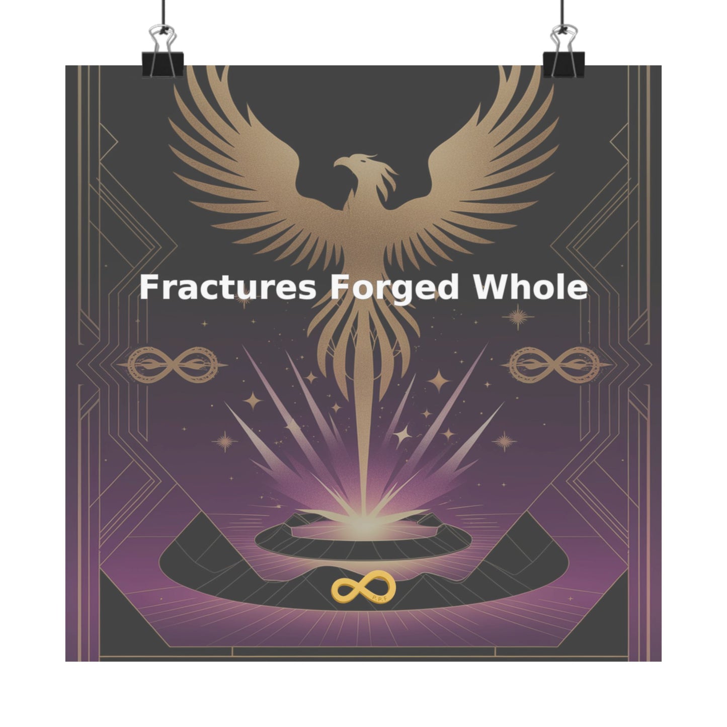 Fractures Forged Whole - Matte Vertical Posters