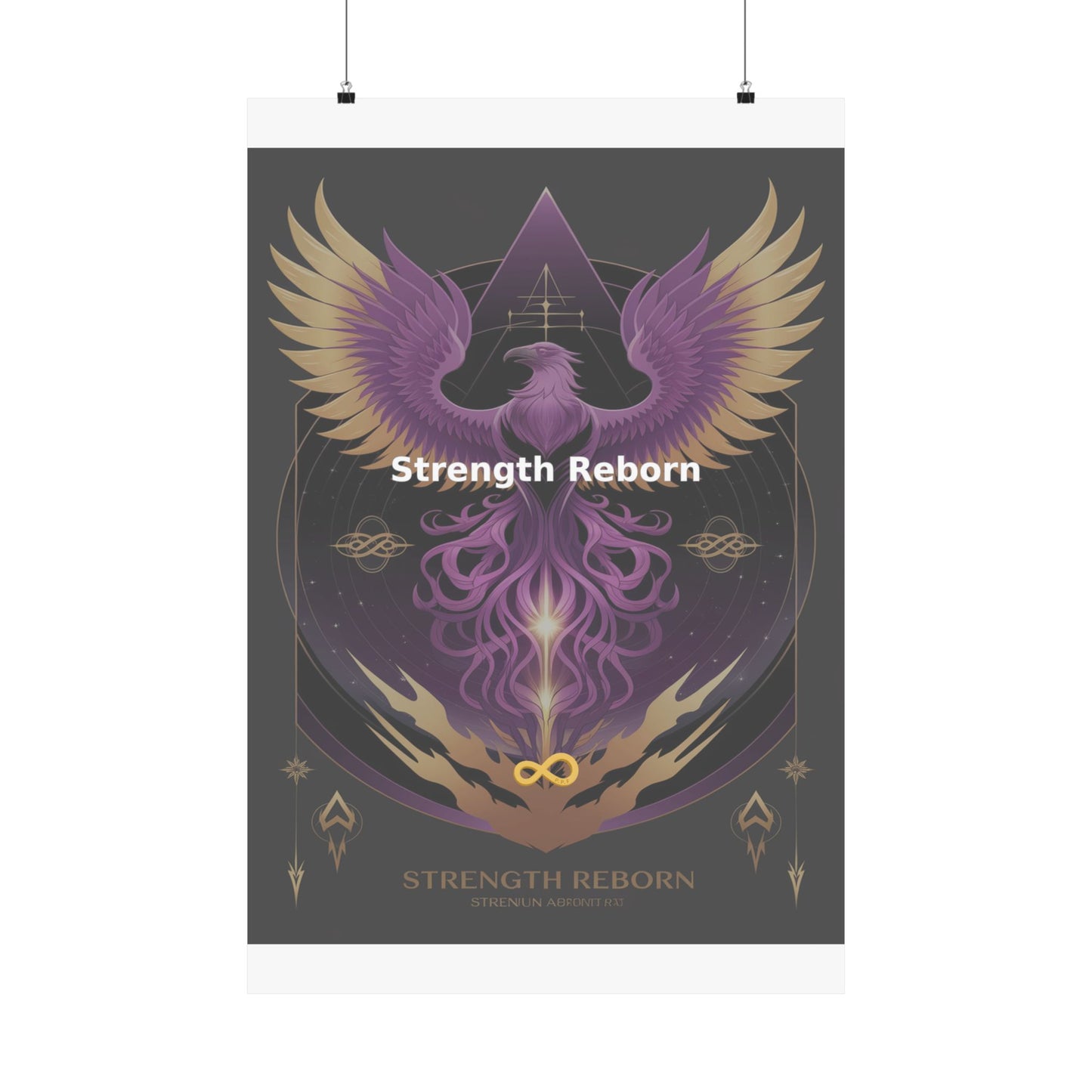 Strength Reborn - Matte Vertical Posters