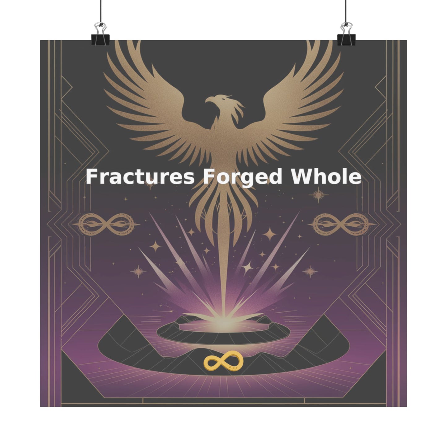 Fractures Forged Whole - Matte Vertical Posters