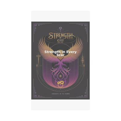 Strength in Every Scar - Matte Vertical Posters