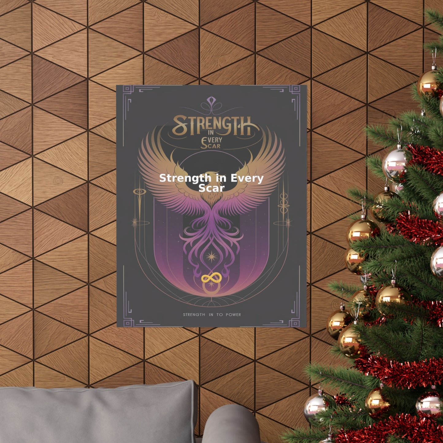 Strength in Every Scar - Matte Vertical Posters