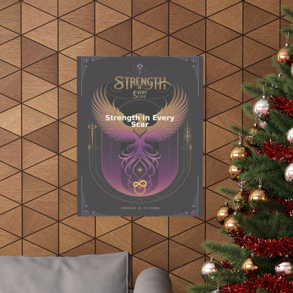 Strength in Every Scar - Matte Vertical Posters