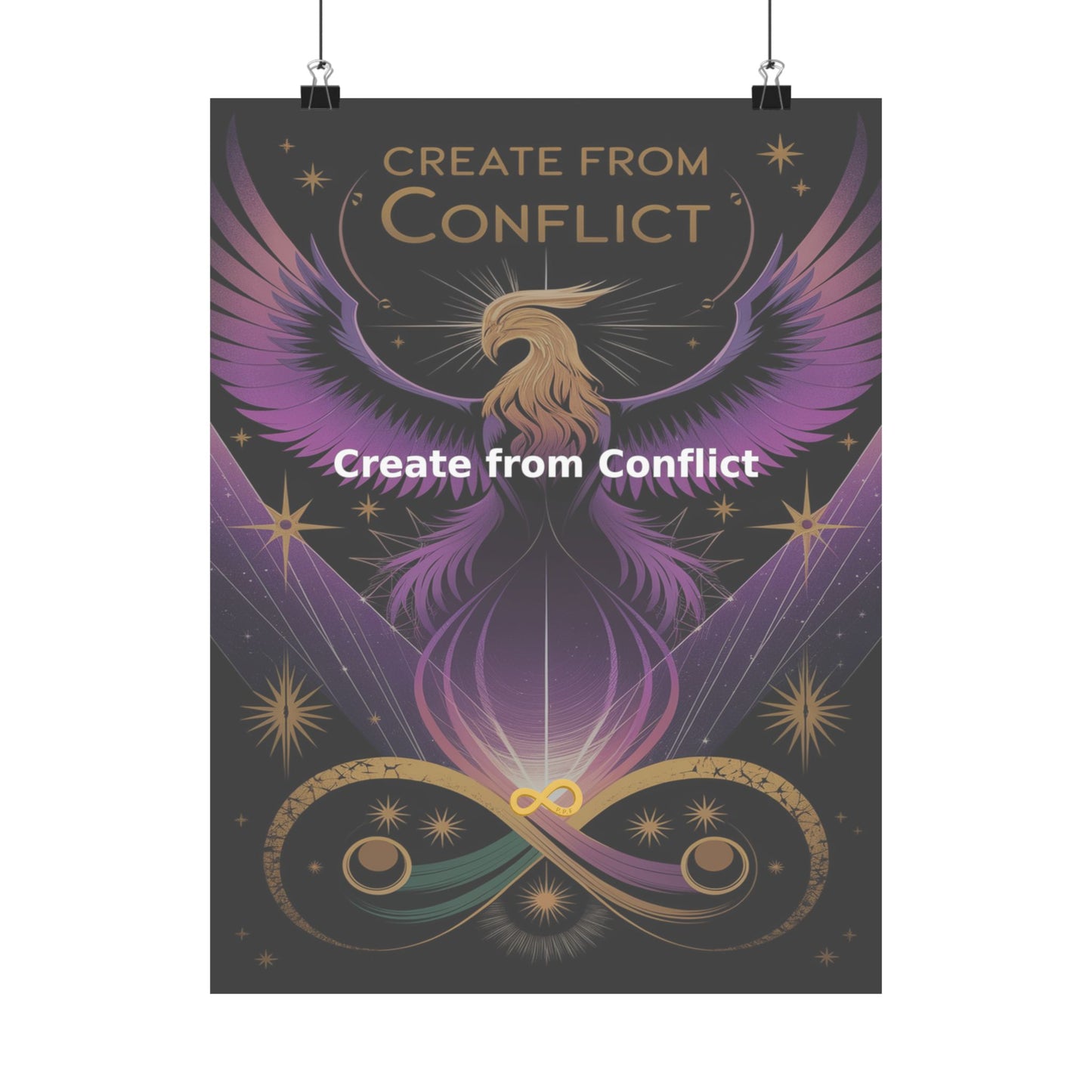 Create from Conflict - Matte Vertical Posters