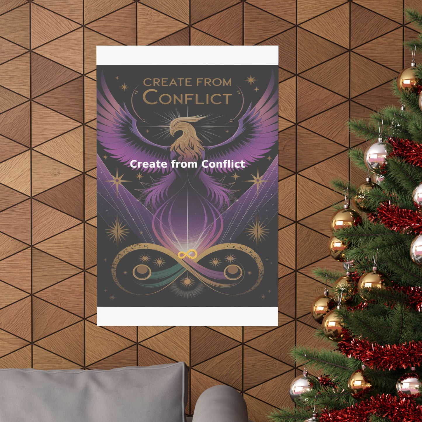 Create from Conflict - Matte Vertical Posters