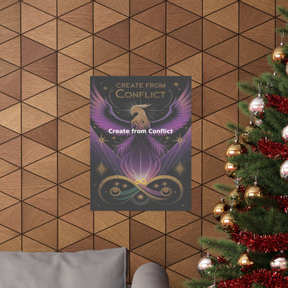 Create from Conflict - Matte Vertical Posters