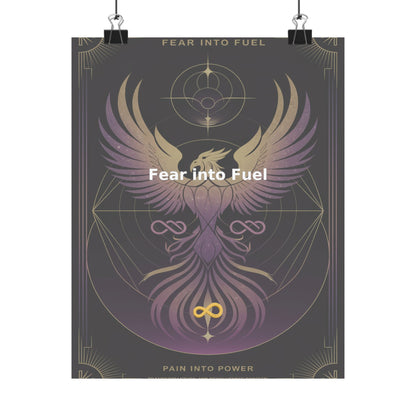 Fear into Fuel - Matte Vertical Posters