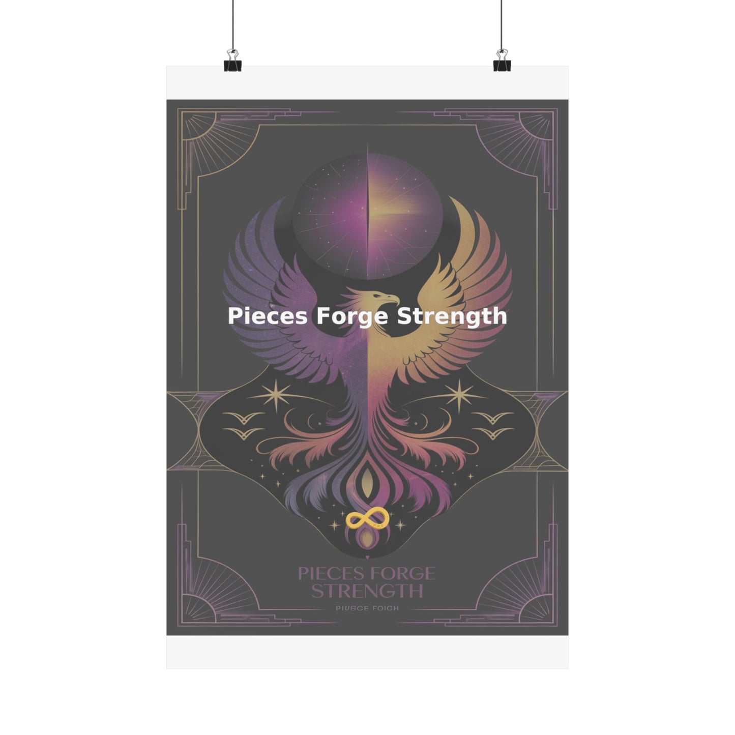 Pieces Forge Strength - Matte Vertical Posters