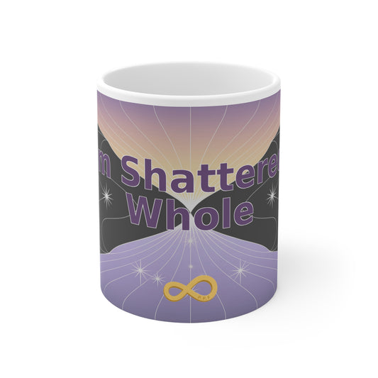 From Shattered to Whole - White Ceramic Mug, 11oz