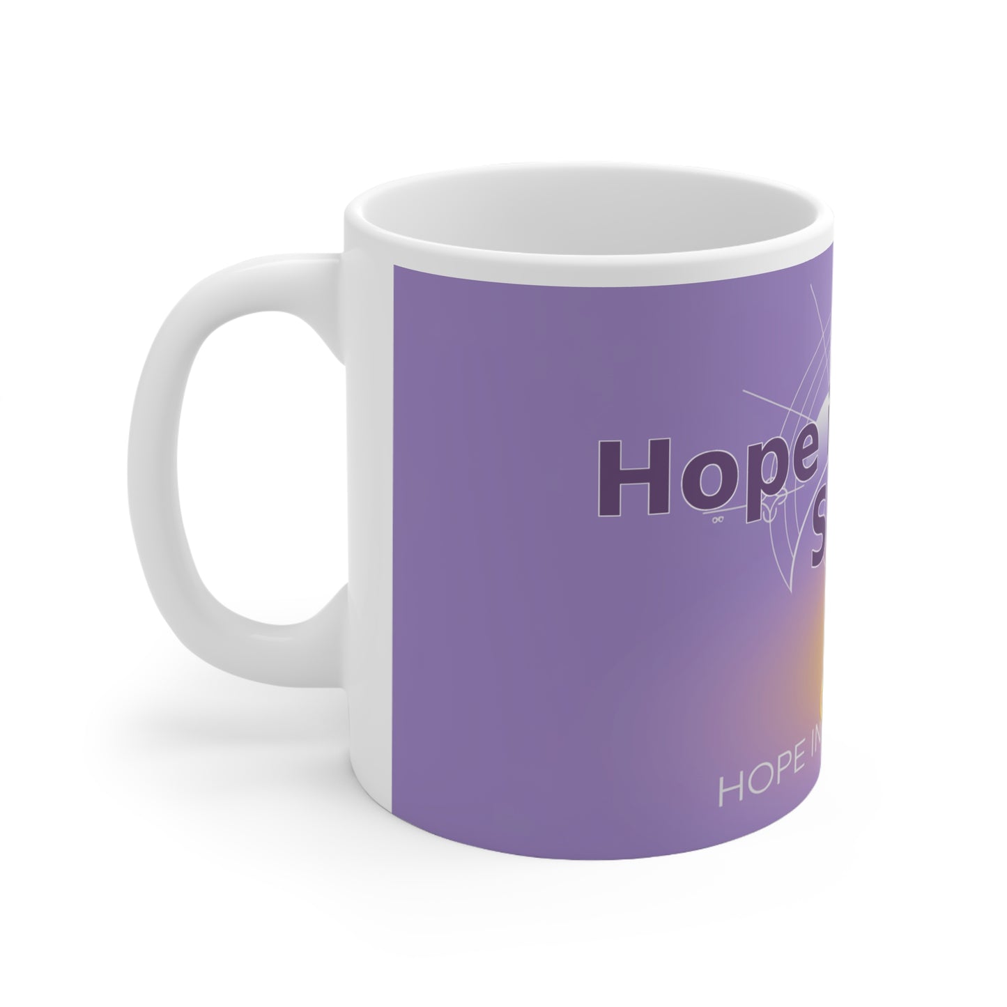 Hope in Every Scar - White Ceramic Mug, 11oz