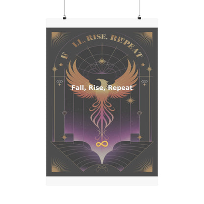 Fall, Rise, Repeat - Matte Vertical Posters