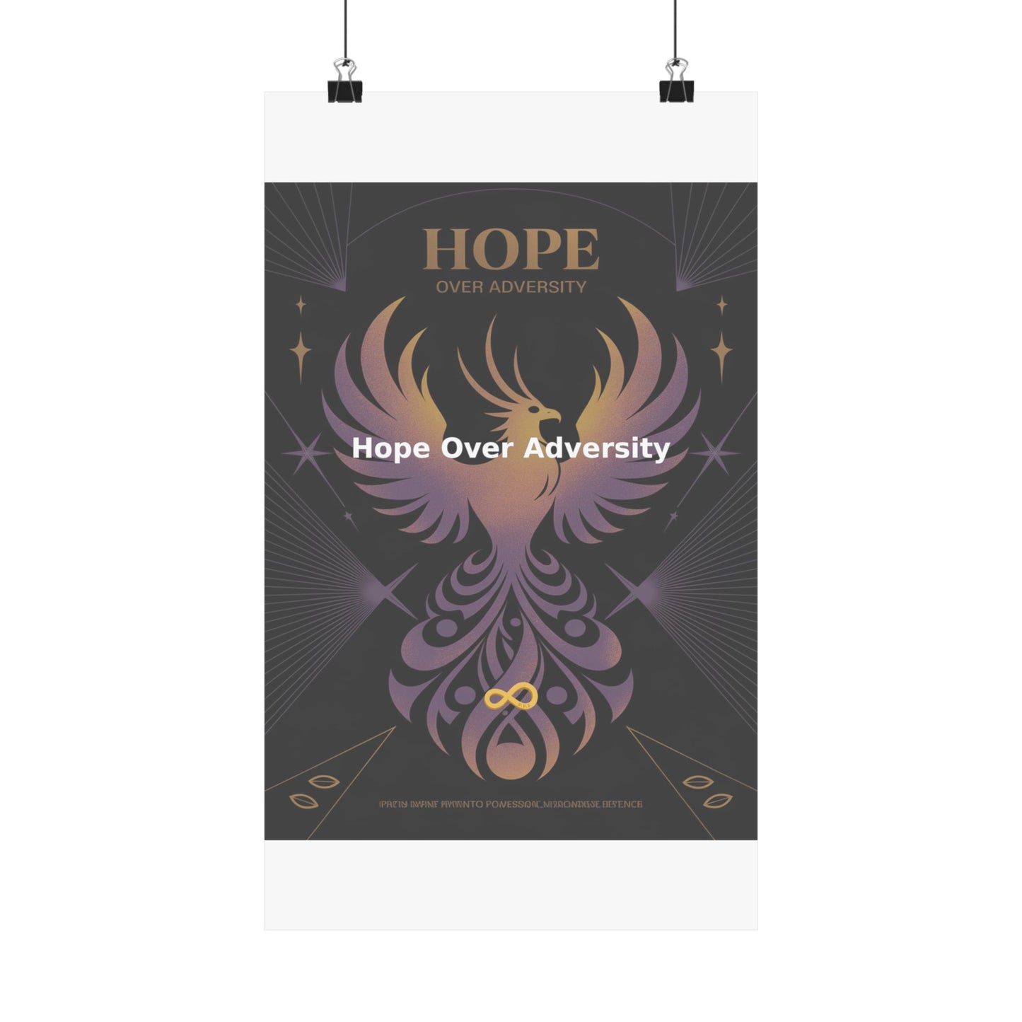 Hope Over Adversity - Matte Vertical Posters