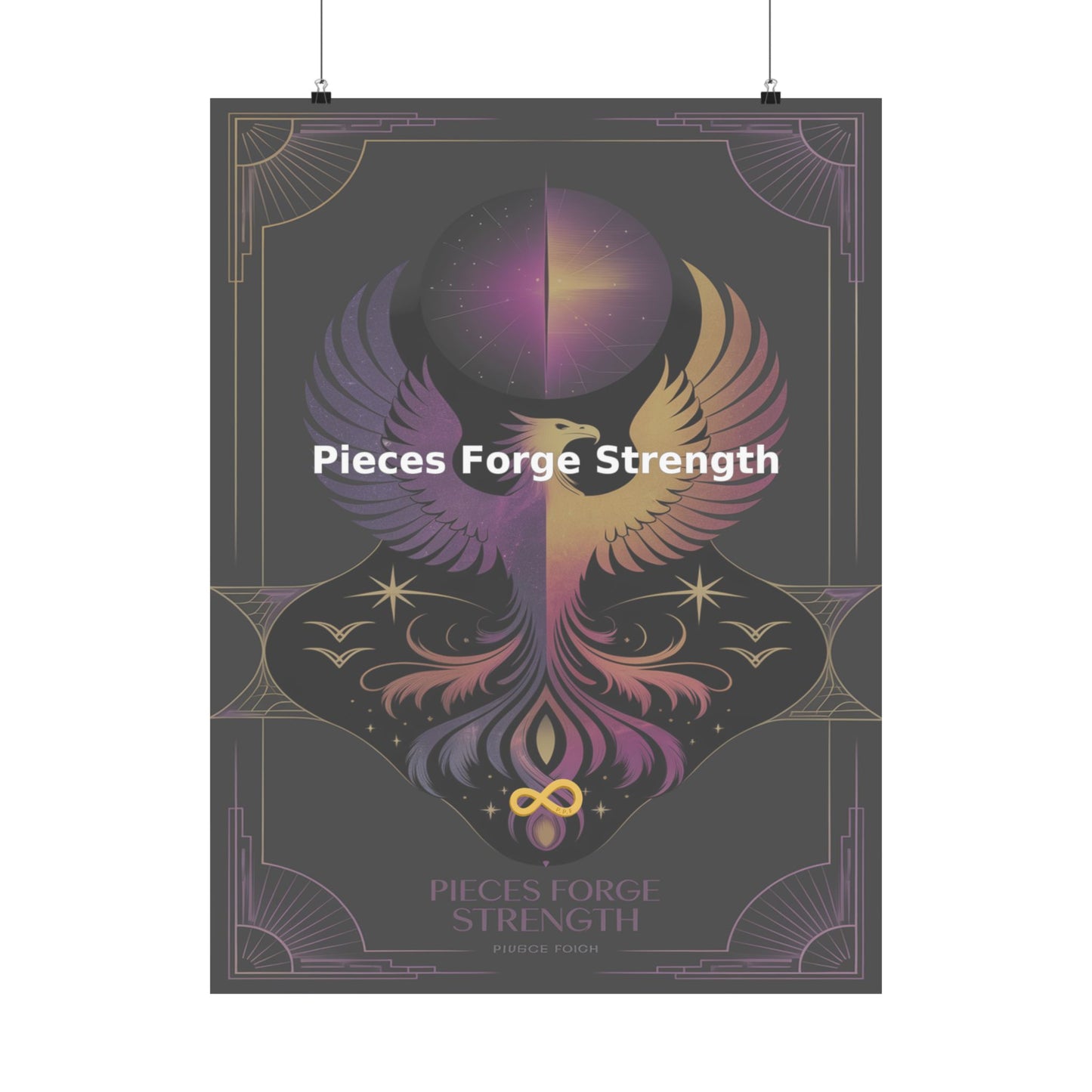 Pieces Forge Strength - Matte Vertical Posters