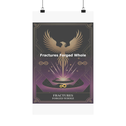 Fractures Forged Whole - Matte Vertical Posters