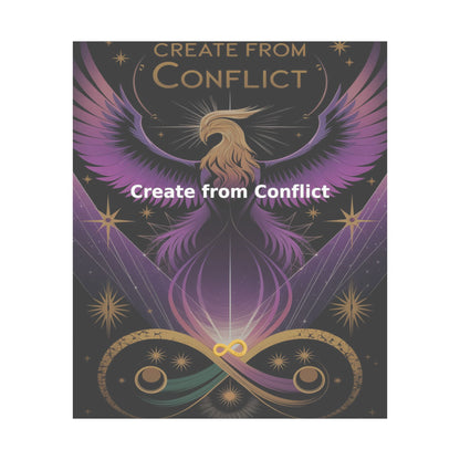 Create from Conflict - Matte Vertical Posters