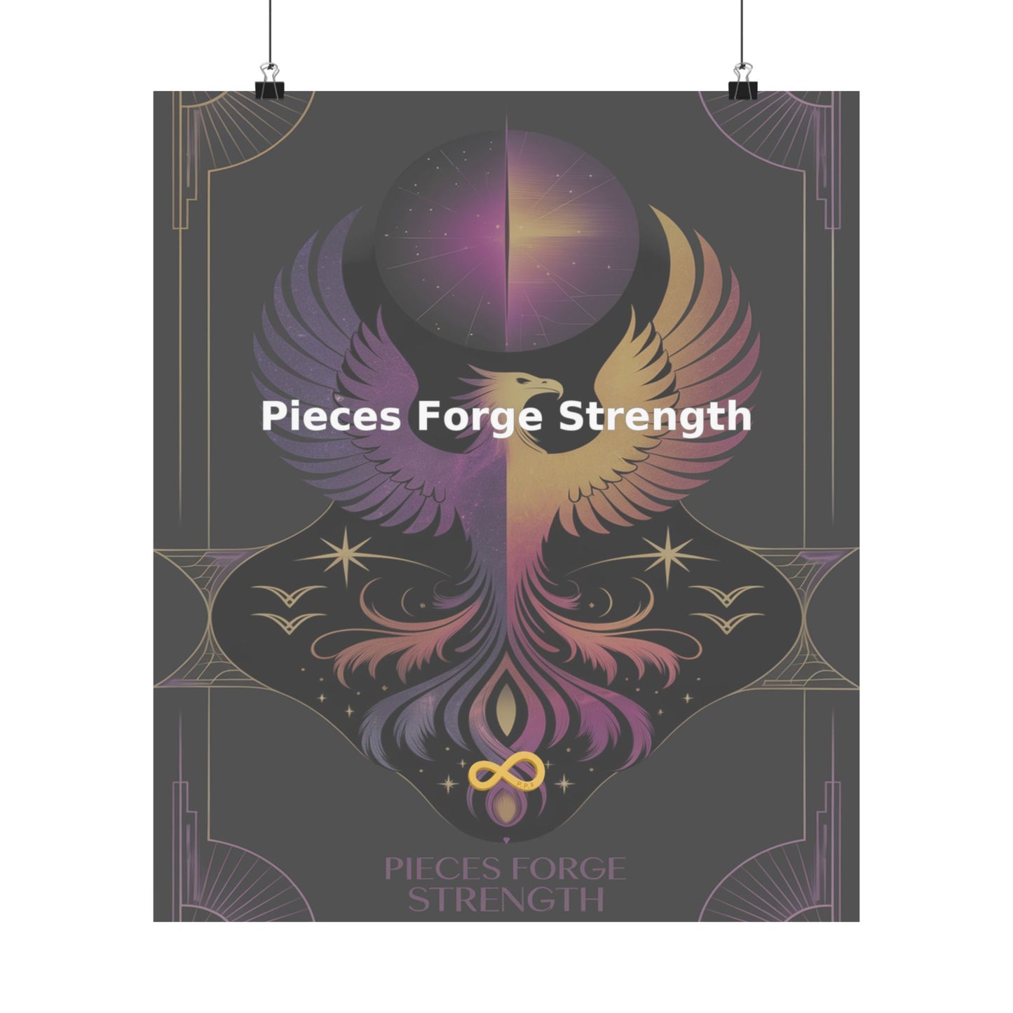 Pieces Forge Strength - Matte Vertical Posters