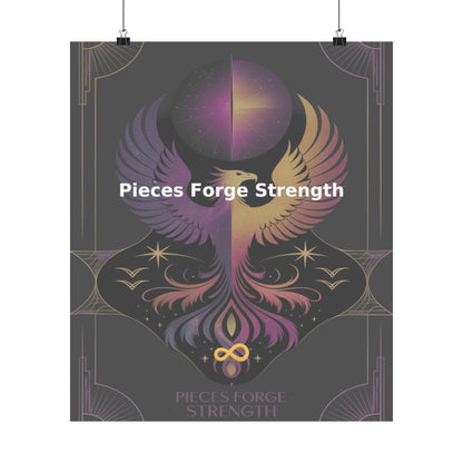 Pieces Forge Strength - Matte Vertical Posters