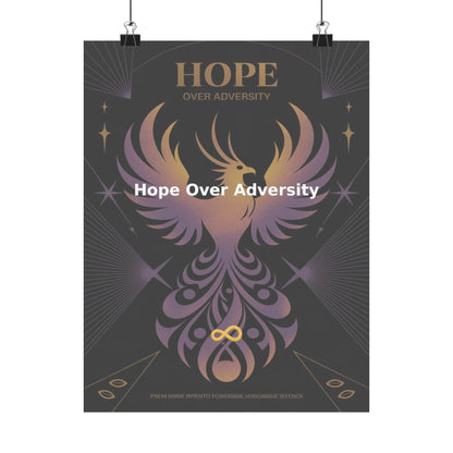 Hope Over Adversity - Matte Vertical Posters