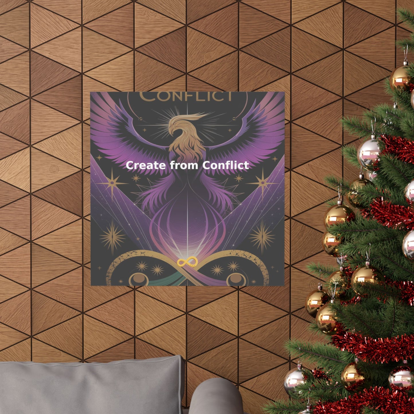 Create from Conflict - Matte Vertical Posters