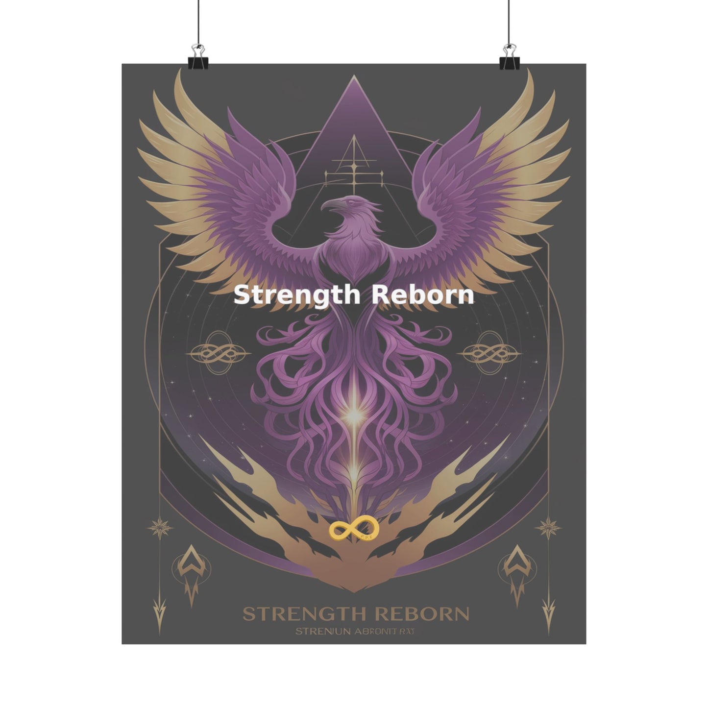 Strength Reborn - Matte Vertical Posters