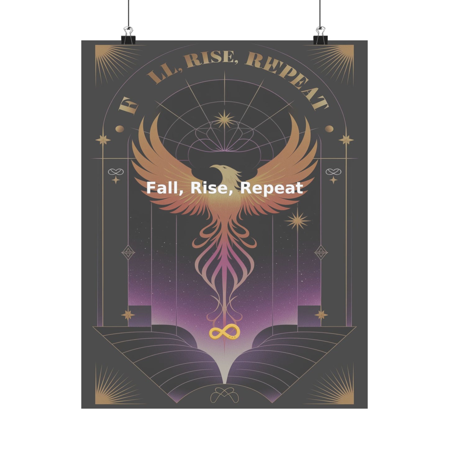 Fall, Rise, Repeat - Matte Vertical Posters