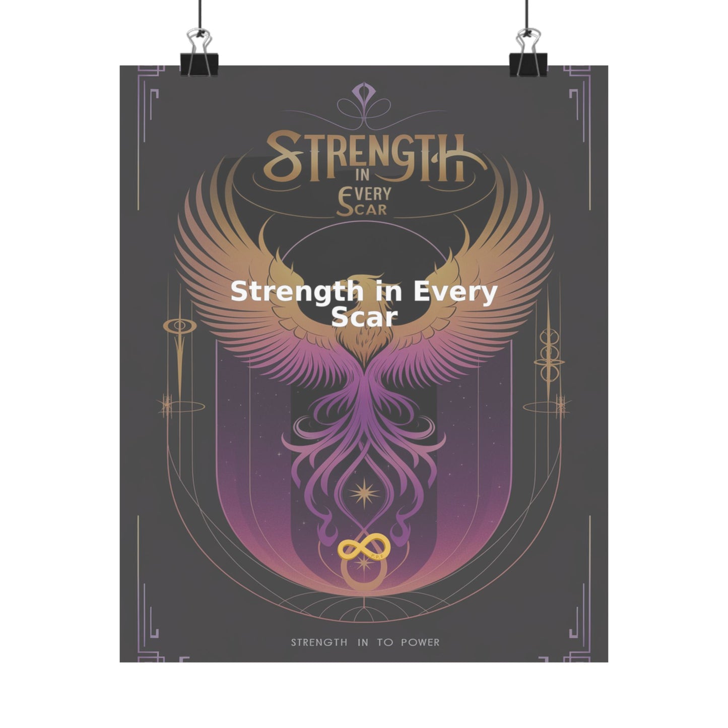 Strength in Every Scar - Matte Vertical Posters