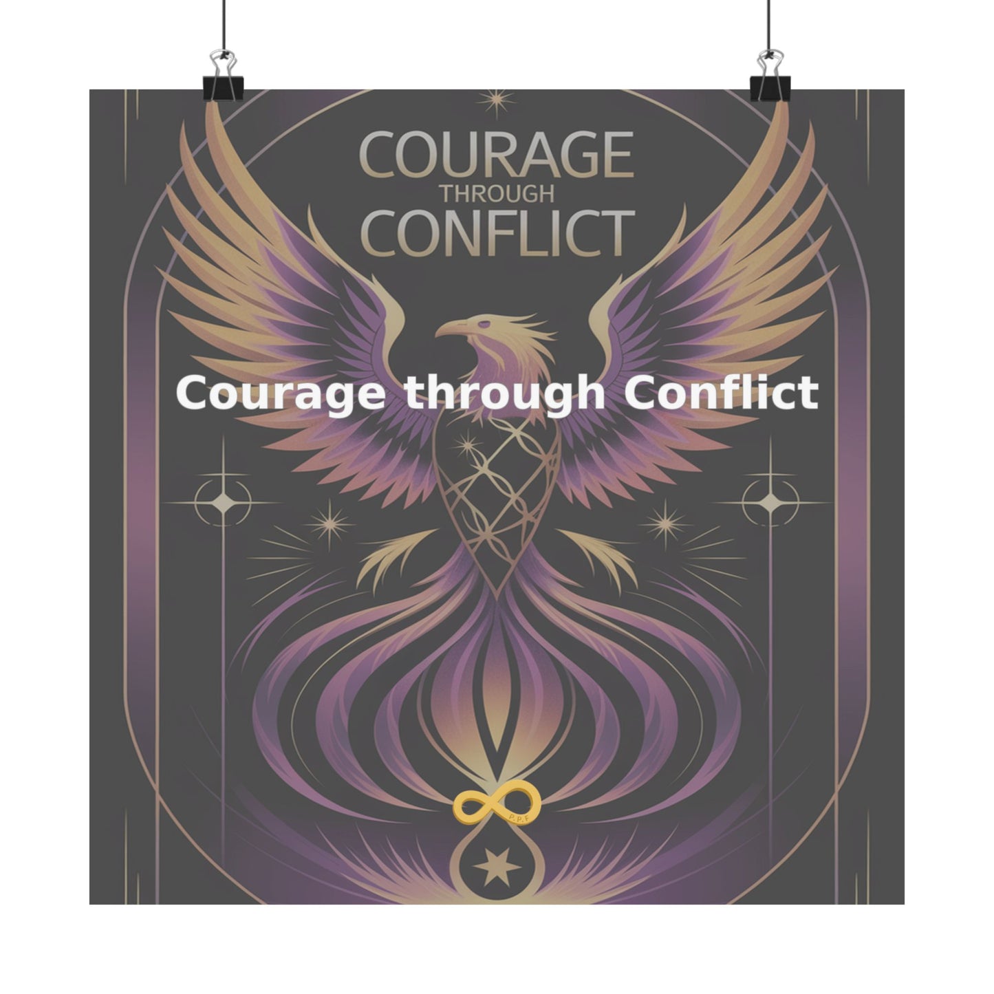 Courage through Conflict - Matte Vertical Posters