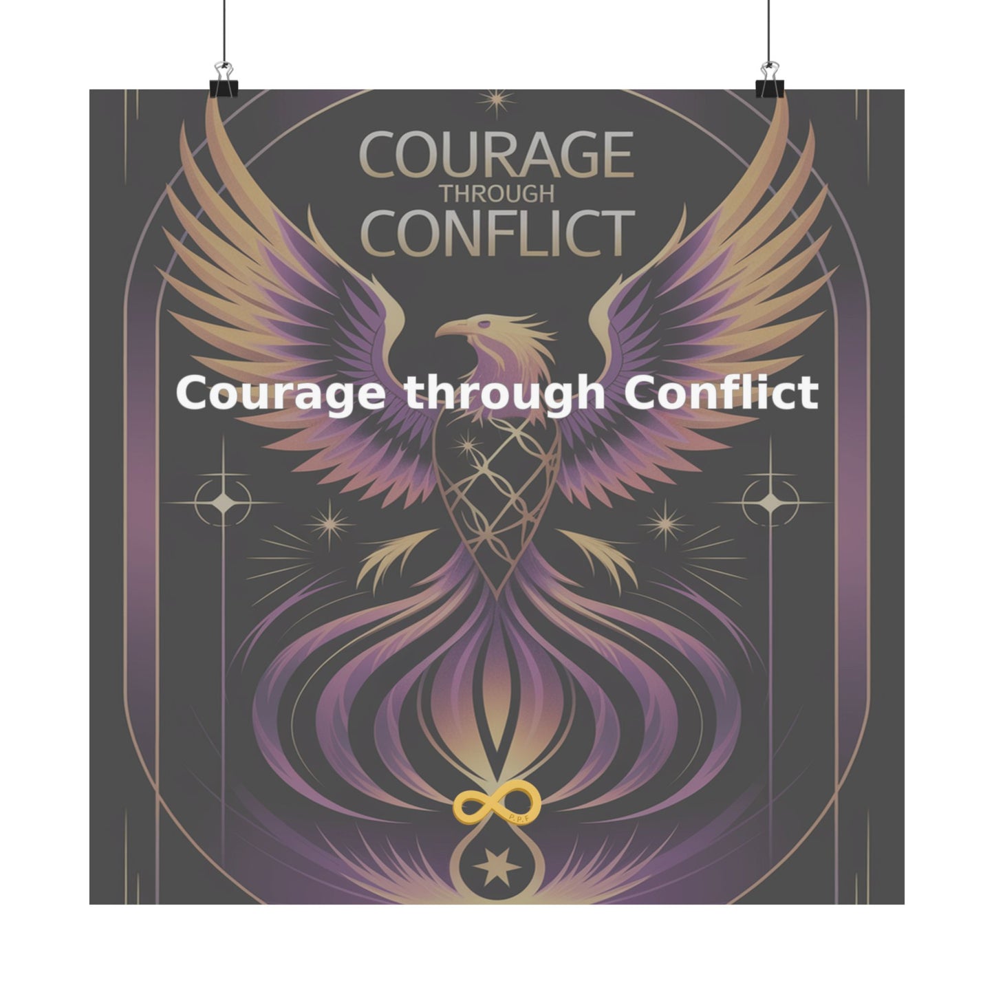 Courage through Conflict - Matte Vertical Posters