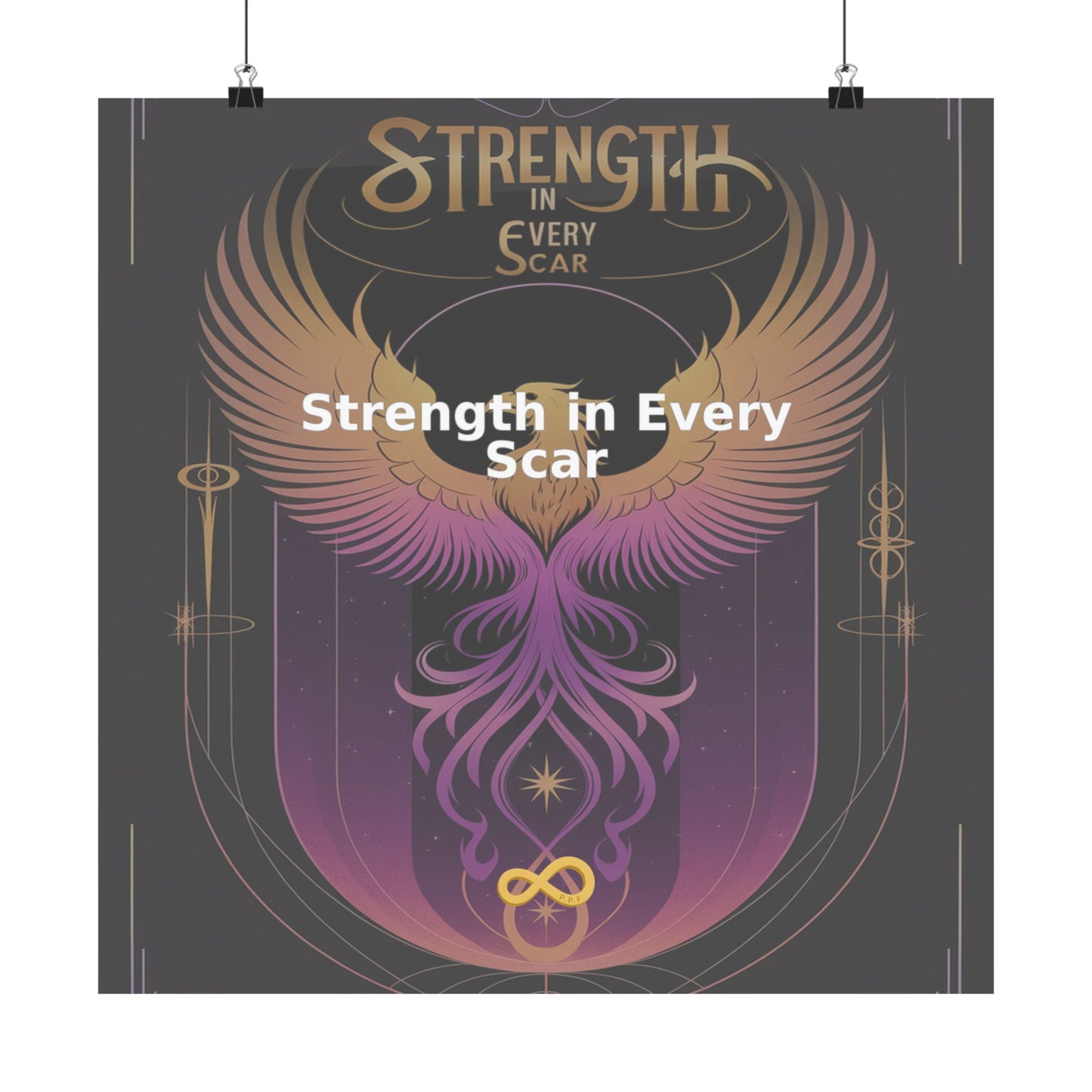 Strength in Every Scar - Matte Vertical Posters