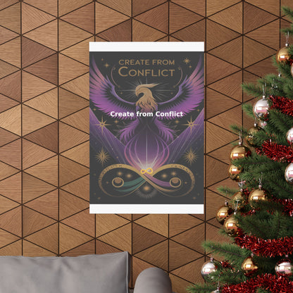 Create from Conflict - Matte Vertical Posters