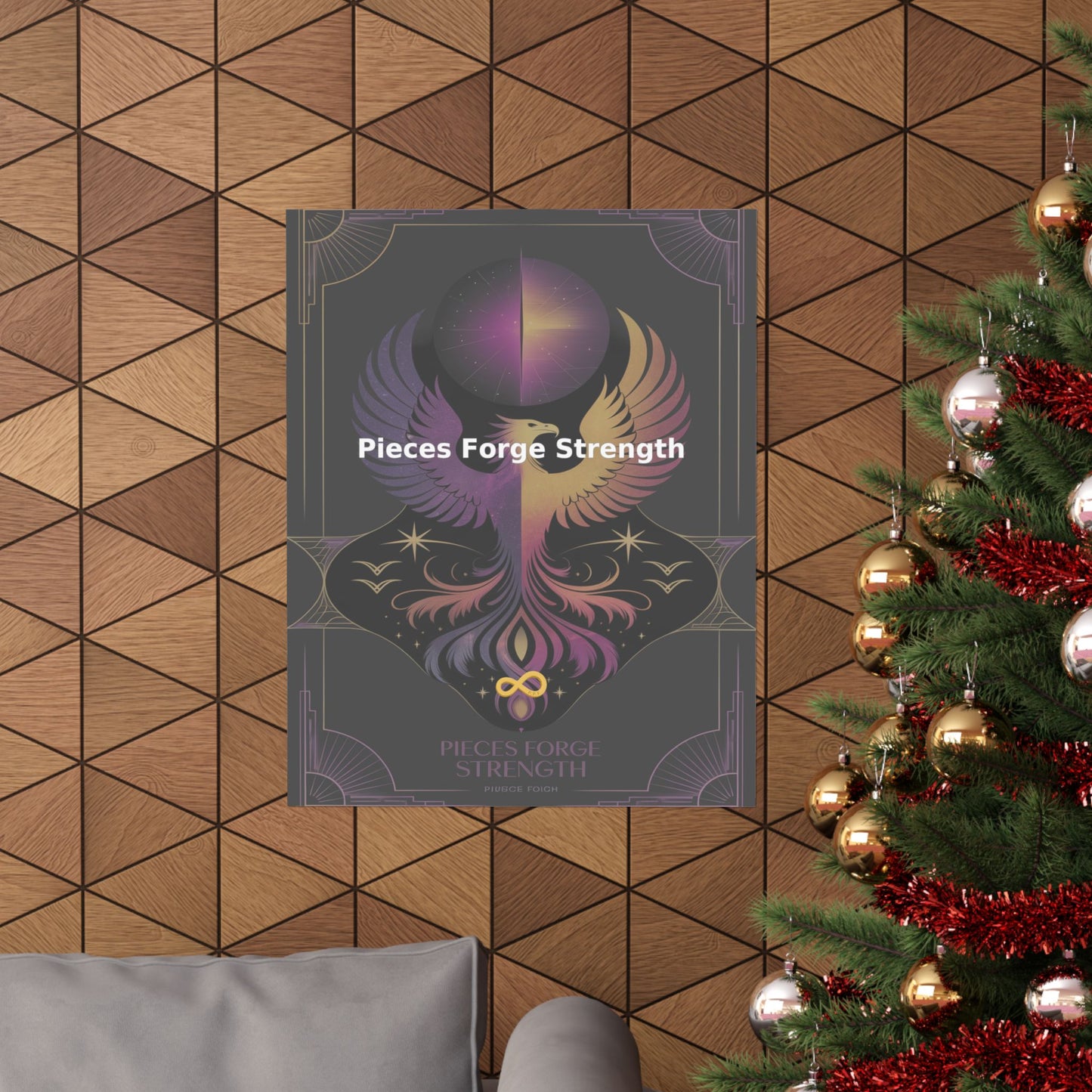 Pieces Forge Strength - Matte Vertical Posters