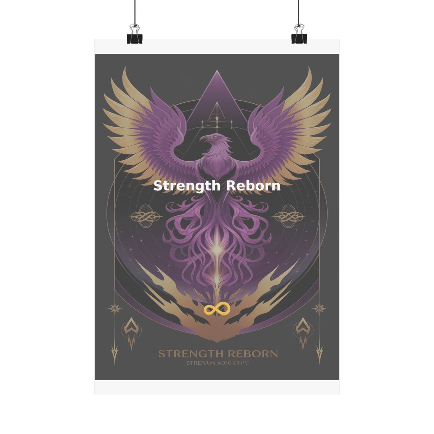 Strength Reborn - Matte Vertical Posters