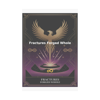 Fractures Forged Whole - Matte Vertical Posters