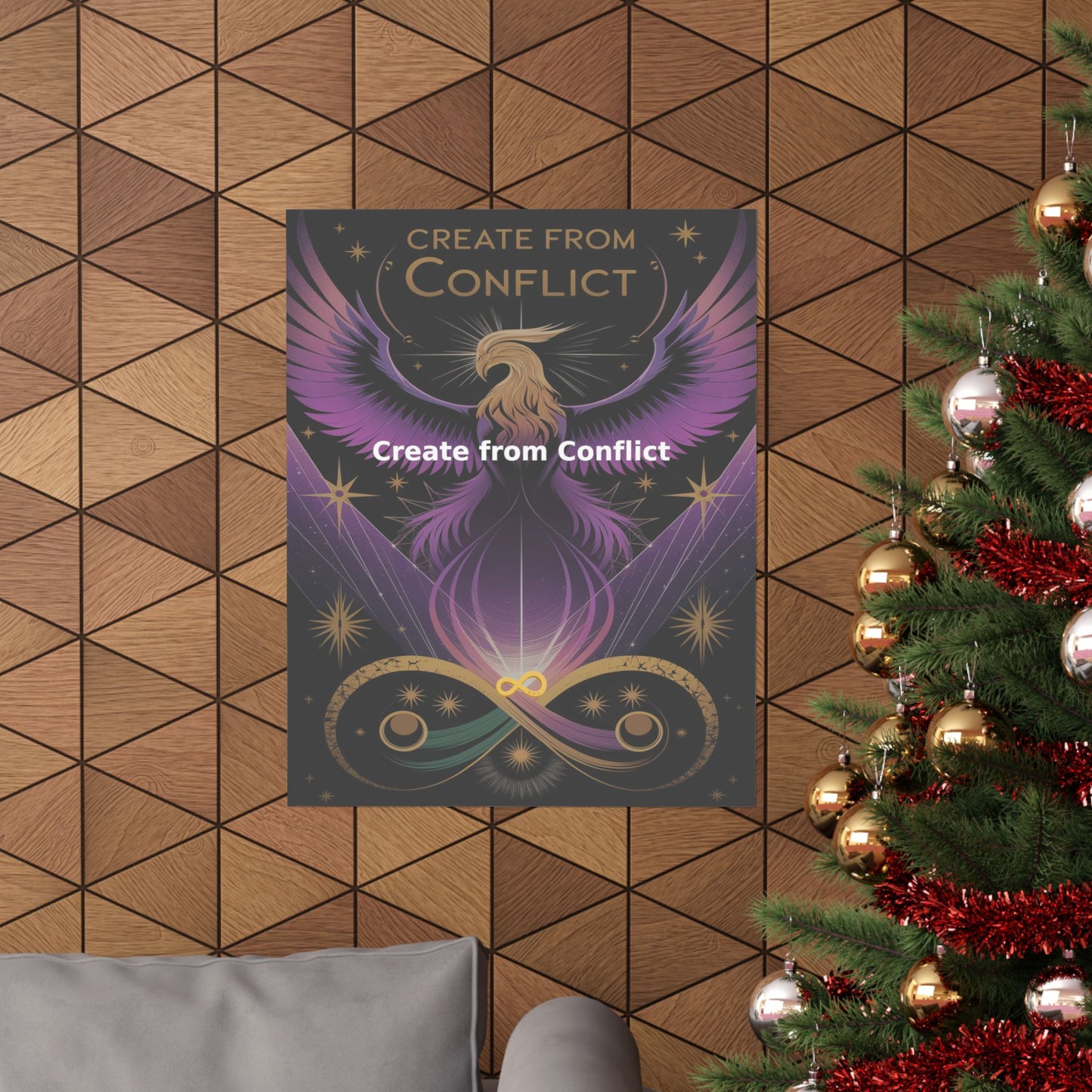 Create from Conflict - Matte Vertical Posters