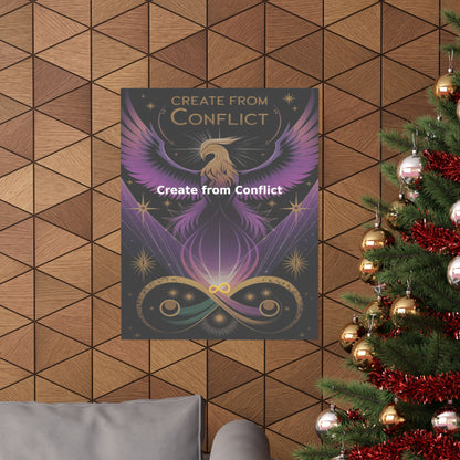 Create from Conflict - Matte Vertical Posters