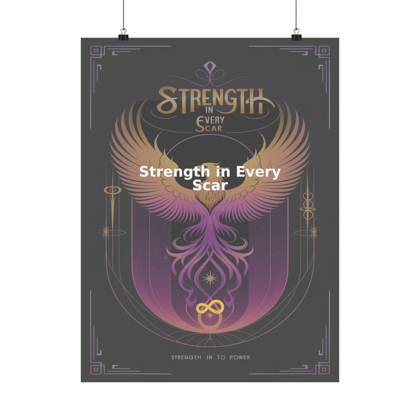 Strength in Every Scar - Matte Vertical Posters